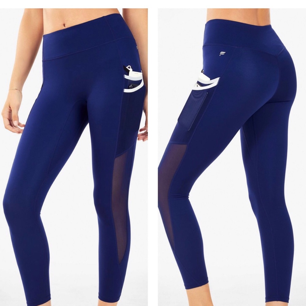 Fabletics Midrise - Side Mesh Triple Pockets